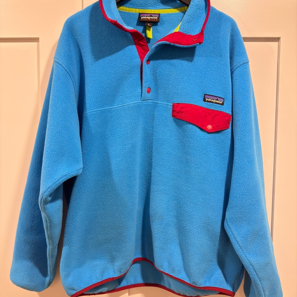 Patagonia Synchilla Snap T Blue Fleece